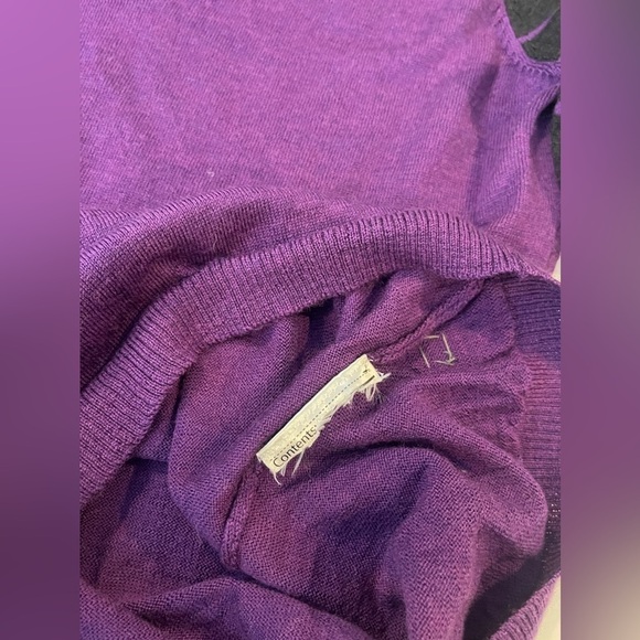 Smartwool Women’s Purple V-Neck Sweater Size M - Picture 7 of 7